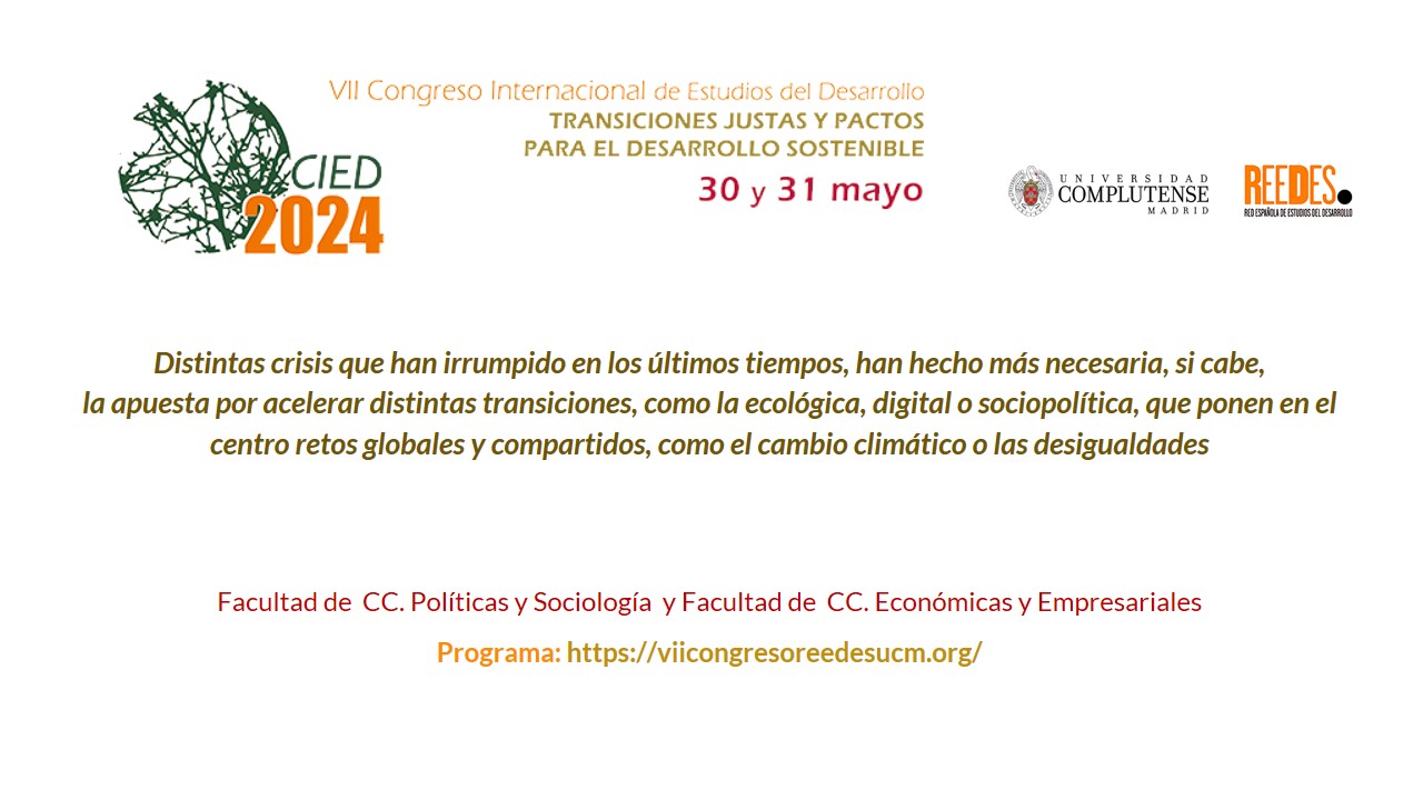 VII Congreso Internacional de Estudios de Desarrollo | 30 y 31 de mayo